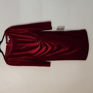 Preston & York red velvet dress size 10 - Wore once for a Party during holidays